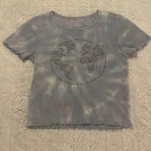 vintage look american eagle crop top